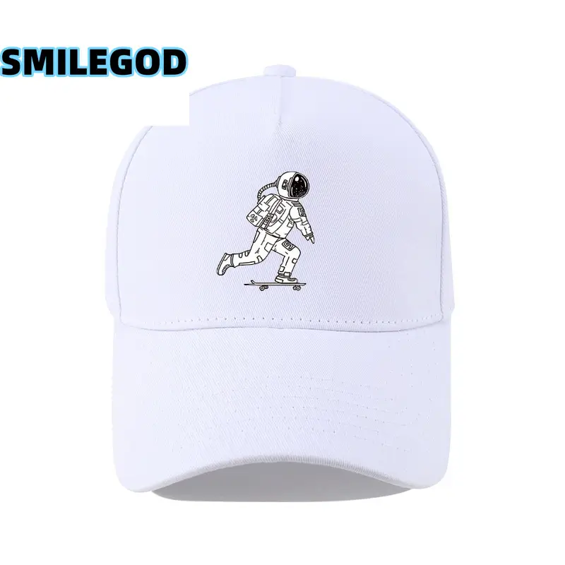 Men's Astronaut Cartoon Cap White Korean Fashion - Image 23