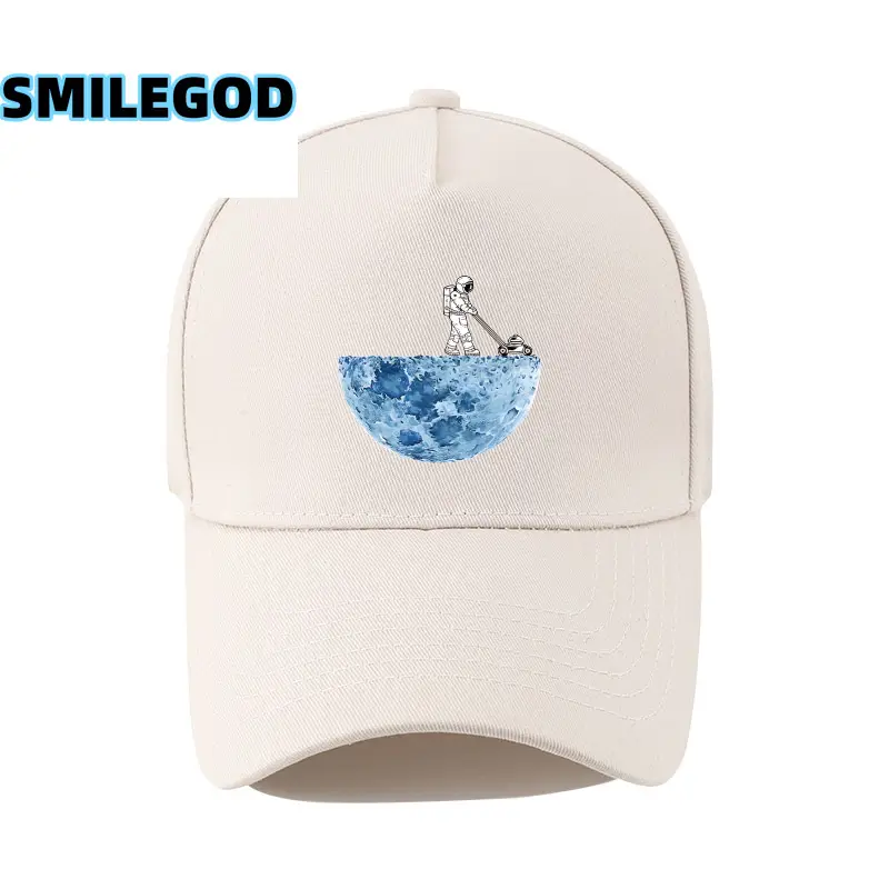 Men's Astronaut Cartoon Cap White Korean Fashion - Image 26