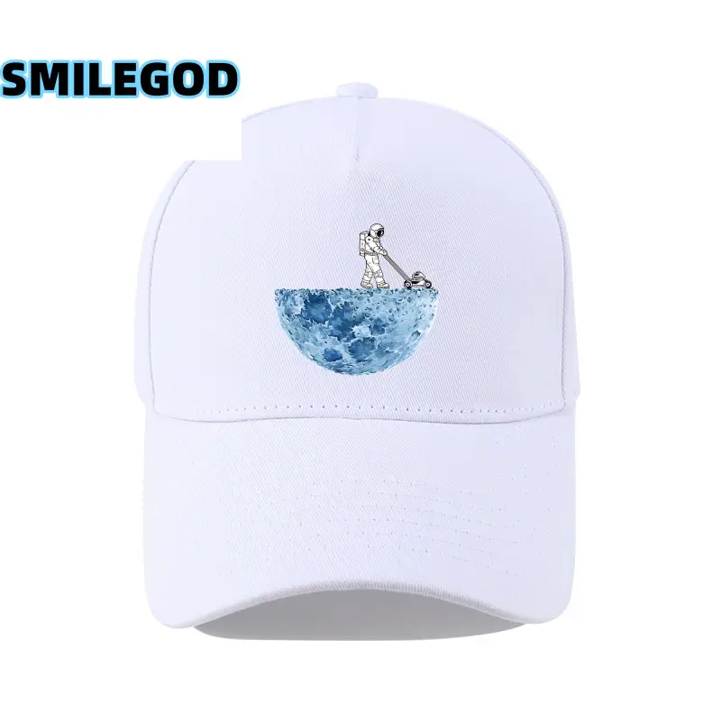 Men's Astronaut Cartoon Cap White Korean Fashion - Image 28