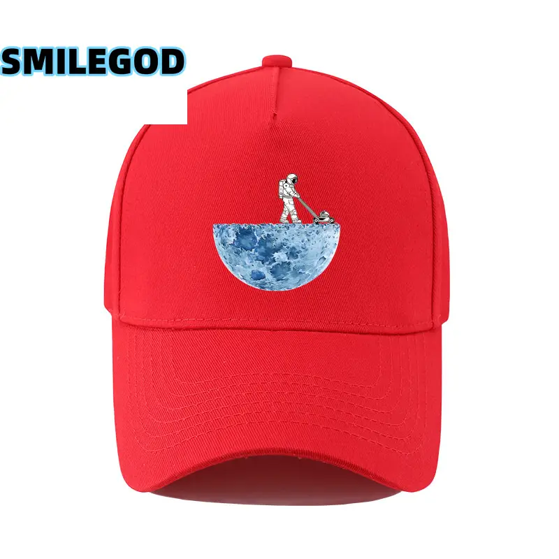 Men's Astronaut Cartoon Cap White Korean Fashion - Image 30