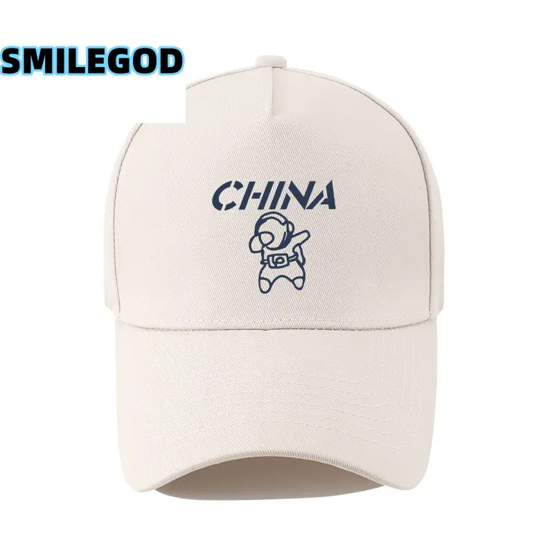 Men's Astronaut Cartoon Cap White Korean Fashion - Image 6