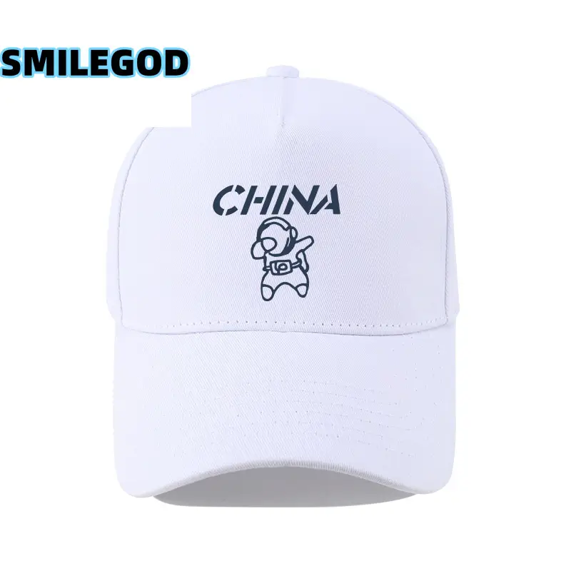 Men's Astronaut Cartoon Cap White Korean Fashion - Image 8