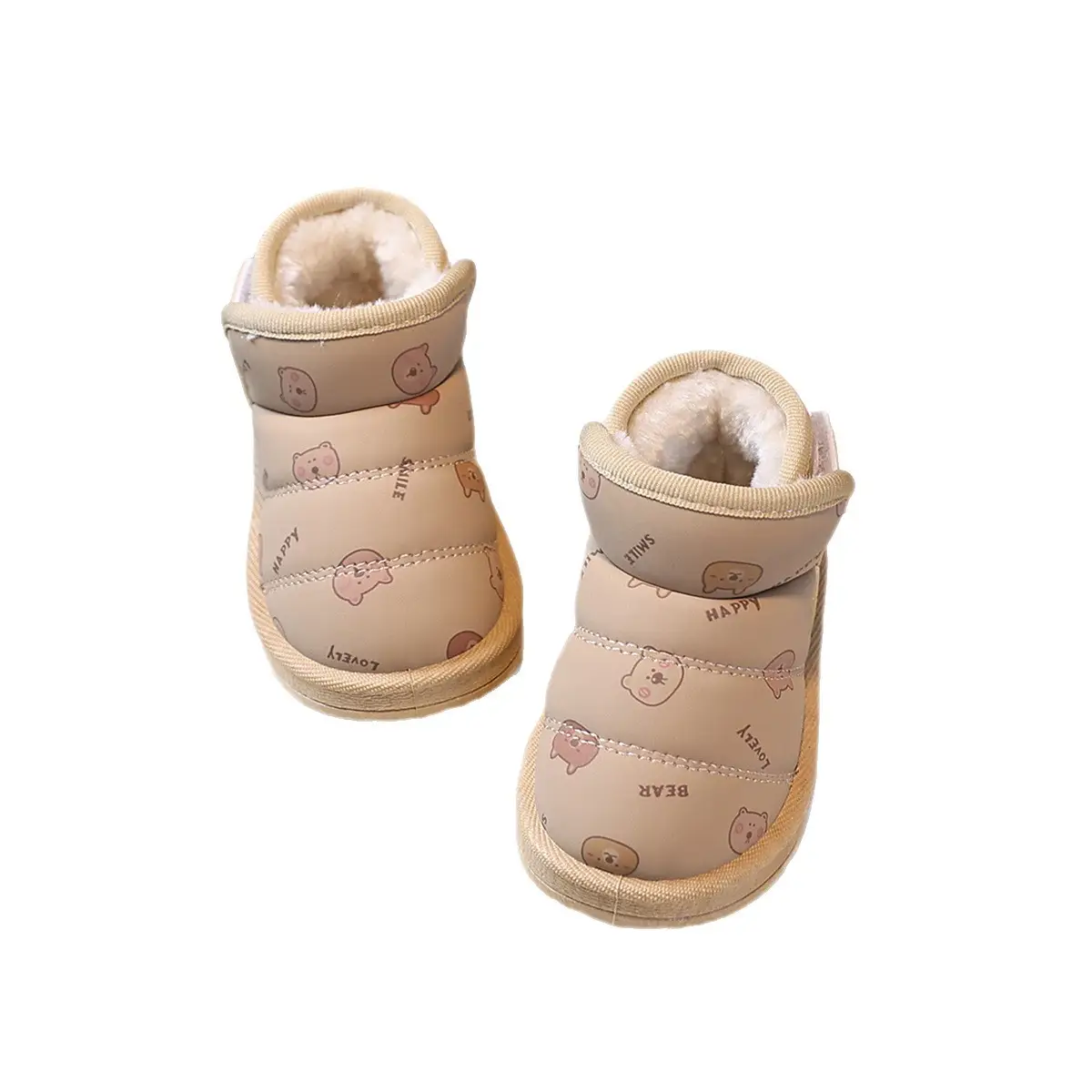 Pink Fleece Lined Toddler Shoes for 6-12 Months