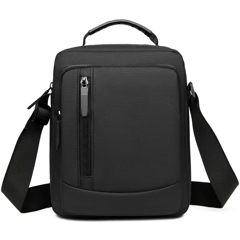Men's Crossbody Shoulder Bag Blue Black Portable Commuting - Image 8