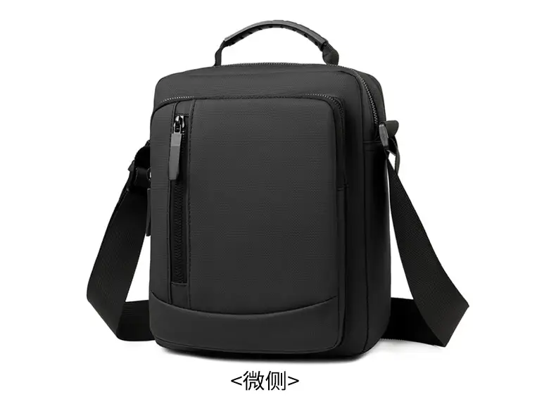 Men's Crossbody Shoulder Bag Blue Black Portable Commuting — feature 17