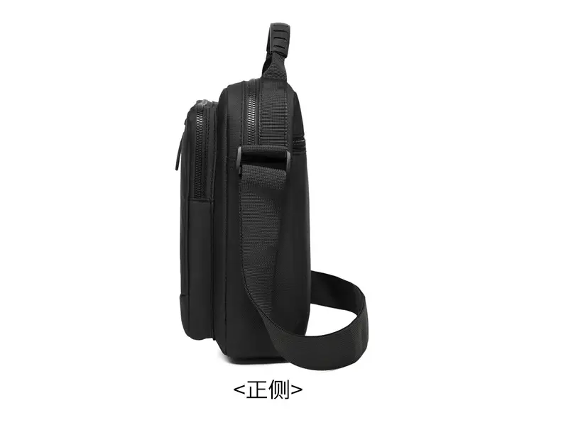 Men's Crossbody Shoulder Bag Blue Black Portable Commuting — feature 18
