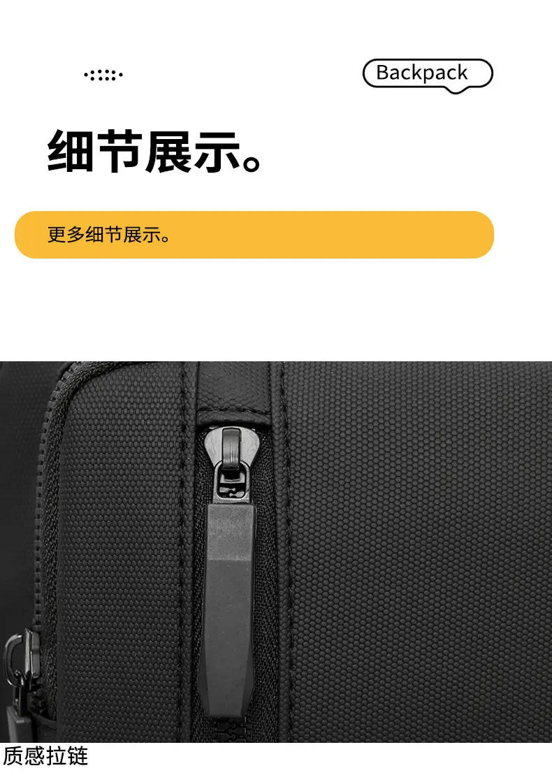 Men's Crossbody Shoulder Bag Blue Black Portable Commuting — feature 28