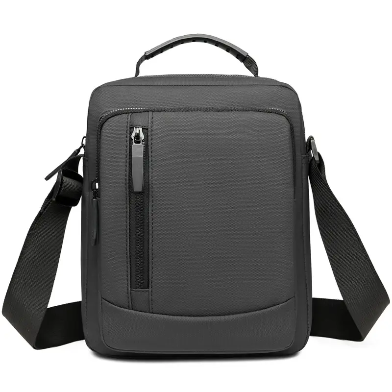 Men's Crossbody Shoulder Bag Blue Black Portable Commuting - Image 2