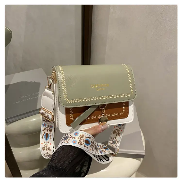 Minimalist Crossbody Bag with Wide Strap & Textured Strap — feature 20