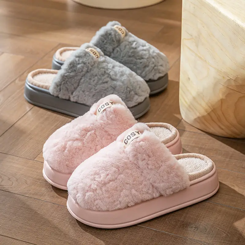 Women Fleece Lined Warm Slippers Autumn Winter 2025 - Image 8