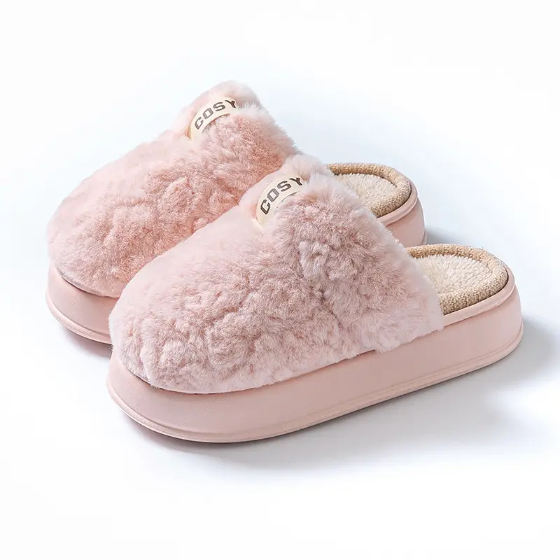 Women Fleece Lined Warm Slippers Autumn Winter 2025 - Image 9