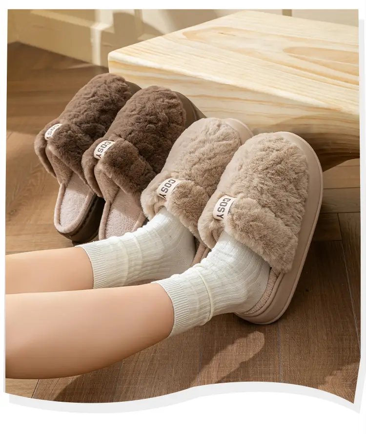 Women Fleece Lined Warm Slippers Autumn Winter 2025 — feature 10