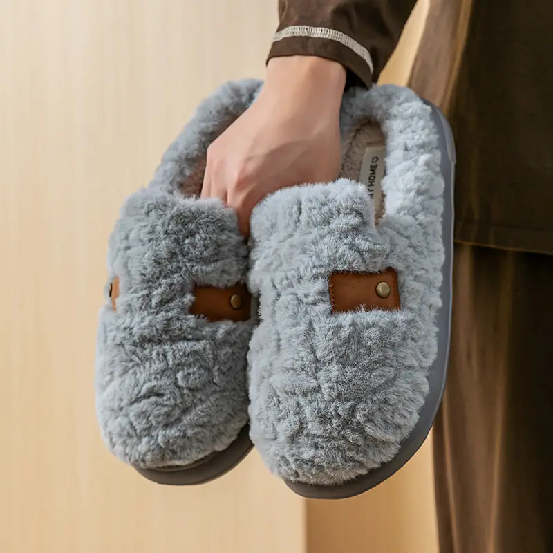 Women Fleece Lined Warm Slippers Autumn Winter 2025 - Image 4
