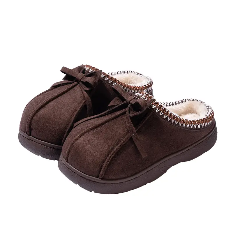 Cotton Slippers for Women Autumn and Winter 2025 New Couple Indoor Thick-Soled Slippers for Men Winter Non-Slip Wear-Resistant Simple