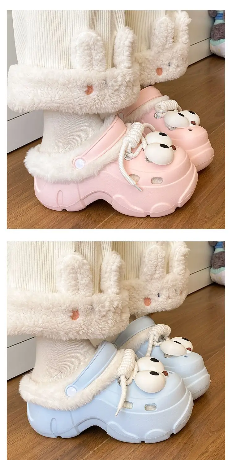 Women Detachable Cotton Clog Shoes Black White Arch Support — feature 20