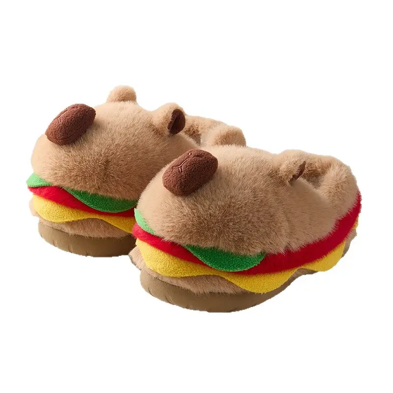 Qidan Shoe Factory Cotton Slippers for Women in Autumn and Winter Indoor Home Cute Thick-Soled Warm Non-Slip Internet Celebrity Furry Cotton Shoes for Women - Image 6