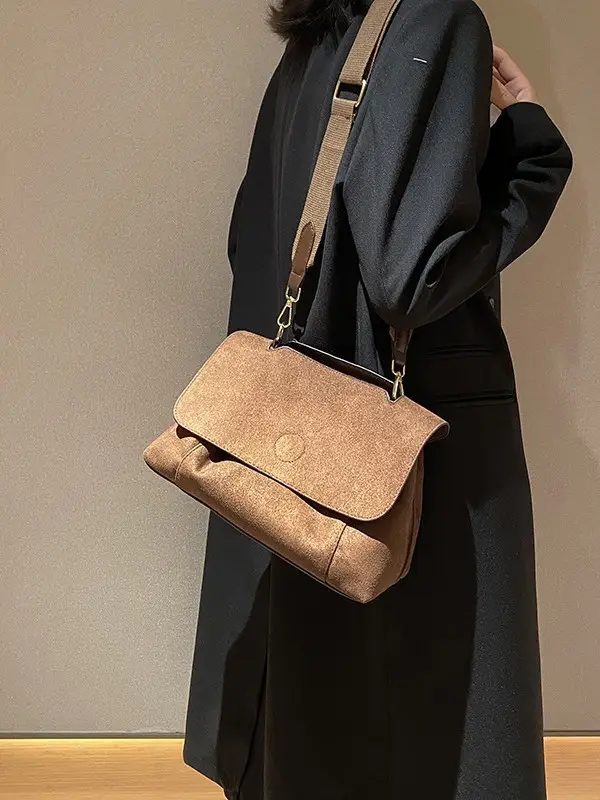 Frosted Envelope Bag Women Brown New Size Shoulder Crossbody - Image 7