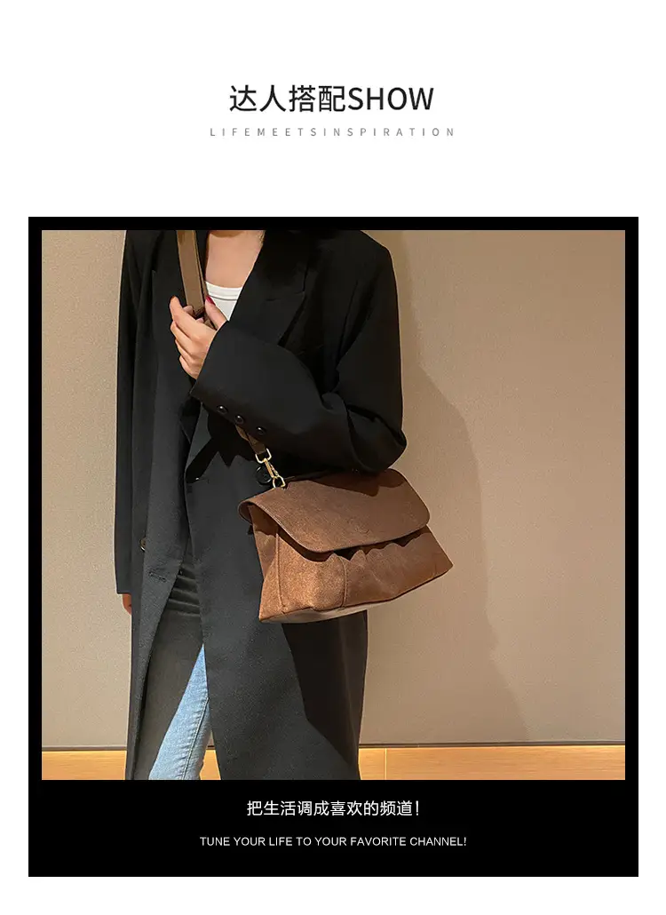 Frosted Envelope Bag Women Brown New Size Shoulder Crossbody — feature 1