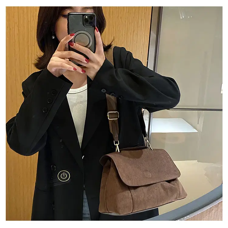 Frosted Envelope Bag Women Brown New Size Shoulder Crossbody — feature 9