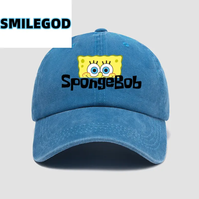 Spongebob Cap for Men Women Blue Baseball