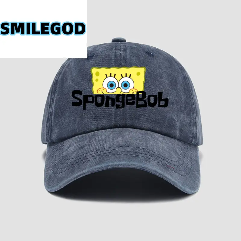 Spongebob Cap for Men Women Blue Baseball