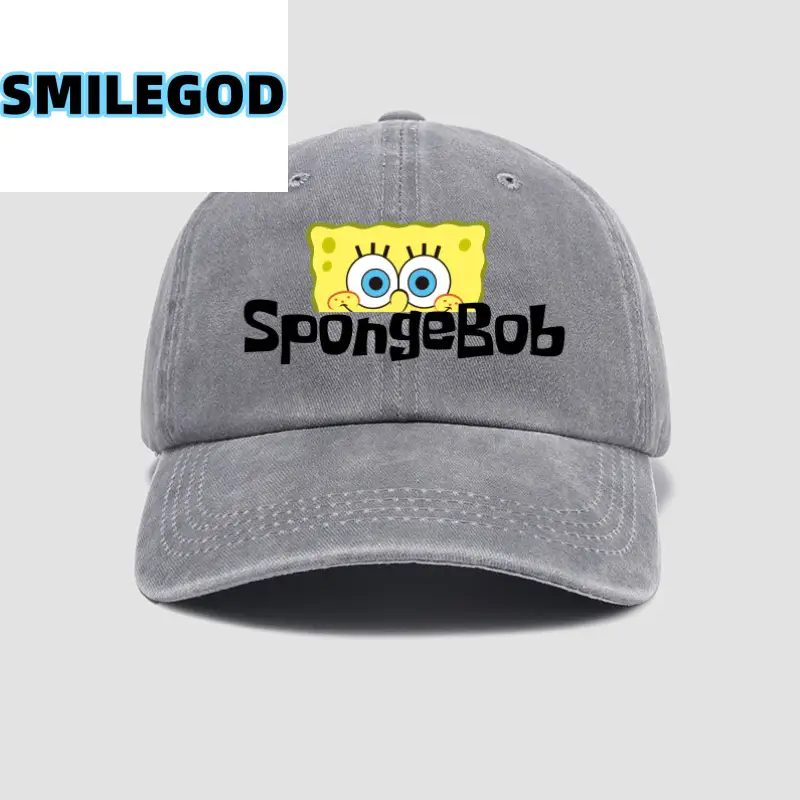 Spongebob Cap for Men Women Blue Baseball