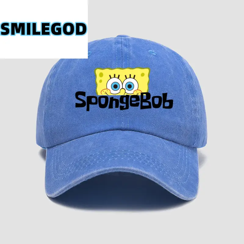 Spongebob Cap for Men Women Blue Baseball