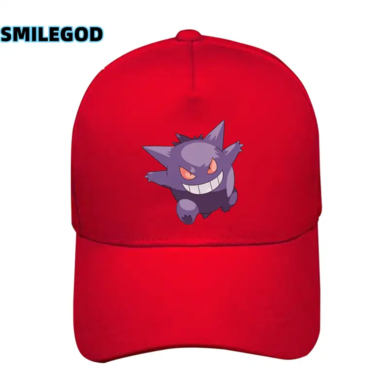 Pokémon Hat Pikachu Eevee Gengar Red Unisex - Image 23