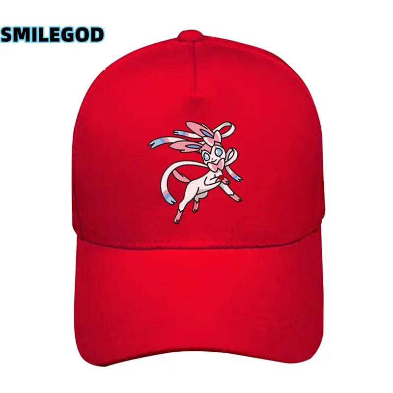 Pokémon Hat Pikachu Eevee Gengar Red Unisex - Image 26