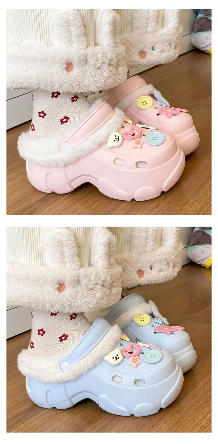 Baby Fleece Lined Clogs with Cute Decor — feature 16