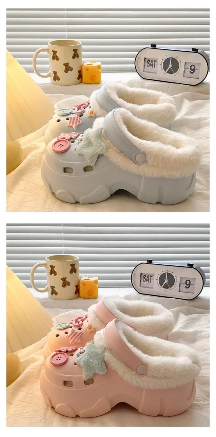 Baby Fleece Lined Clogs with Cute Decor — feature 17