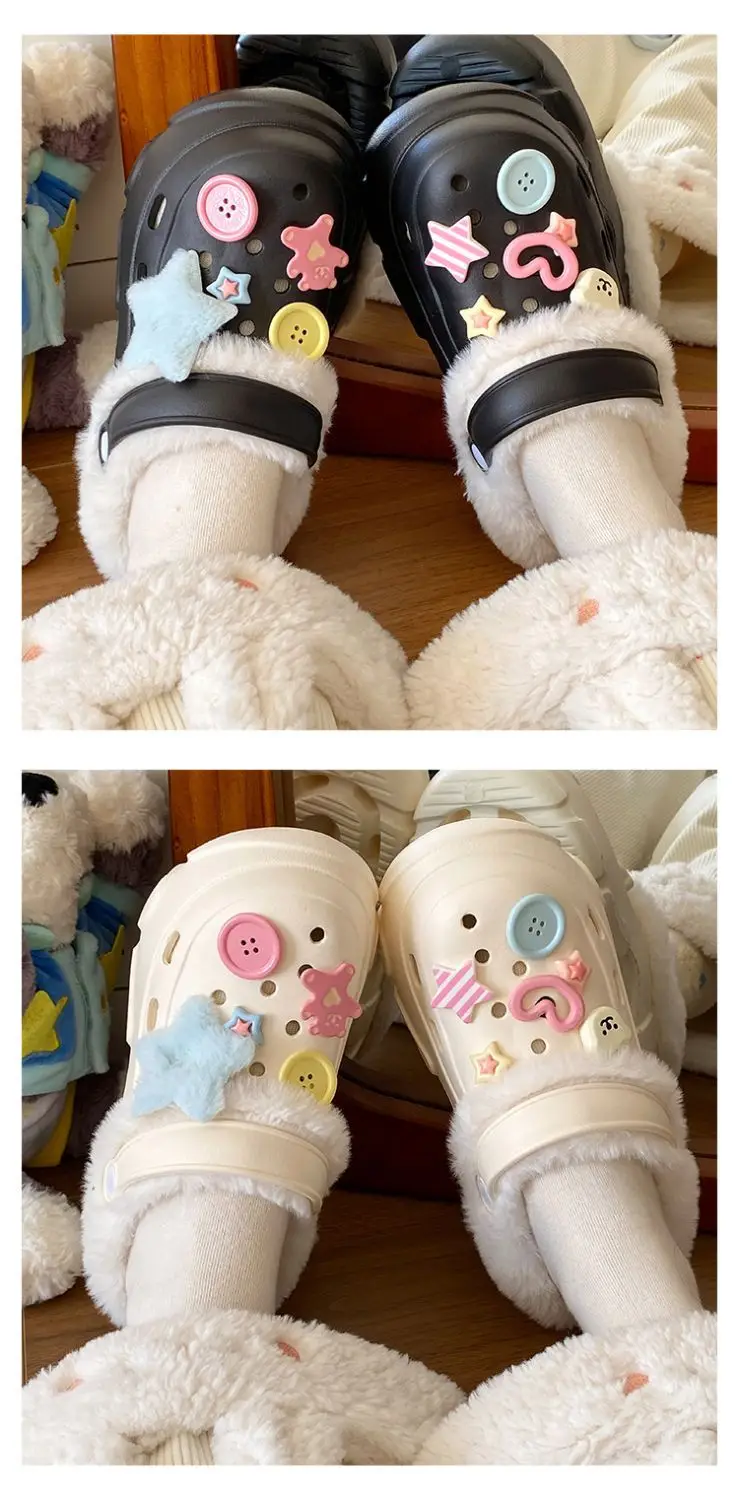 Baby Fleece Lined Clogs with Cute Decor — feature 20