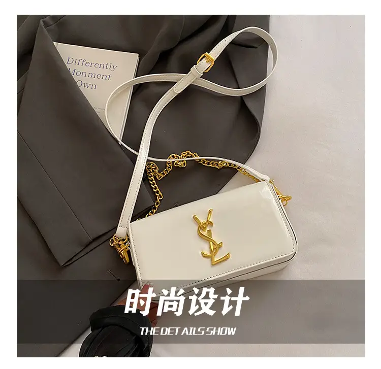 Black Glossy Chain Crossbody Bag for Women 2025 — feature 13