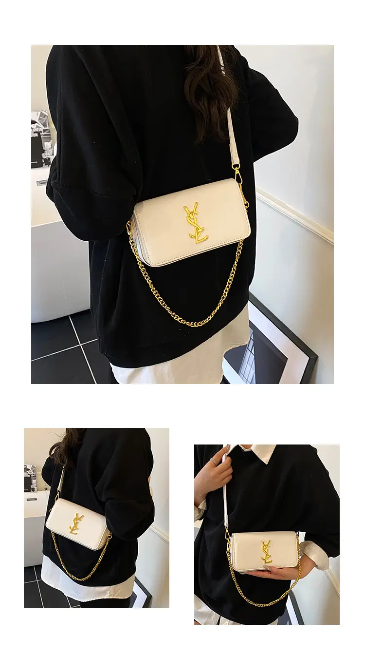 Black Glossy Chain Crossbody Bag for Women 2025 — feature 8