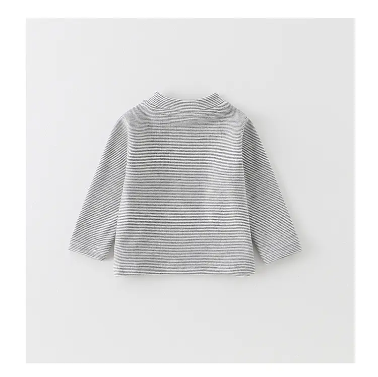 Infant Long Sleeve T-Shirt Set Gray Beige Cartoon Print — feature 17