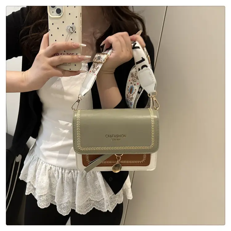 2025 Autumn New Wide Shoulder Strap Multi-Compartment Bag — feature 13