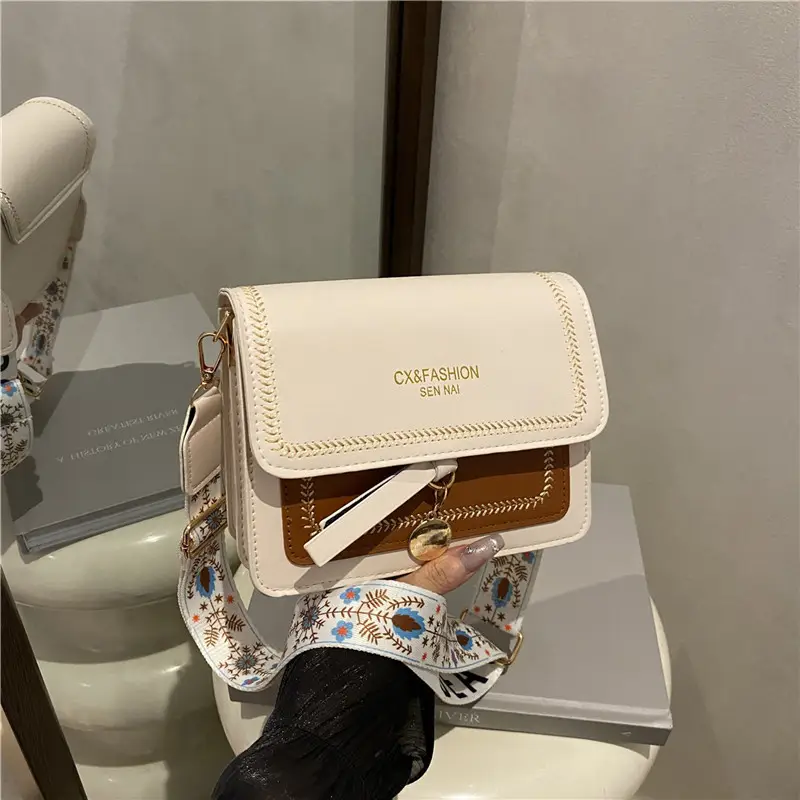 2025 Autumn New Wide Shoulder Strap Multi-Compartment Bag - Image 2