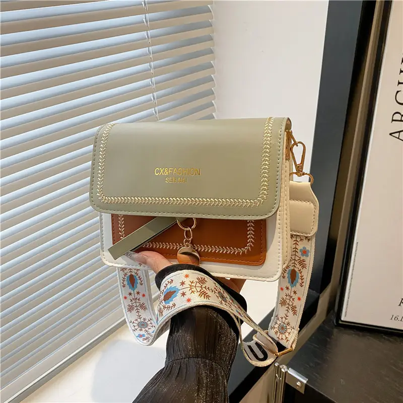 2025 Autumn New Wide Shoulder Strap Multi-Compartment Bag - Image 3