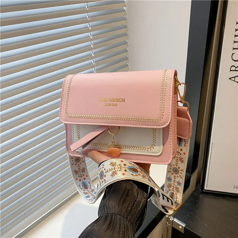 2025 Autumn New Wide Shoulder Strap Multi-Compartment Bag - Image 4