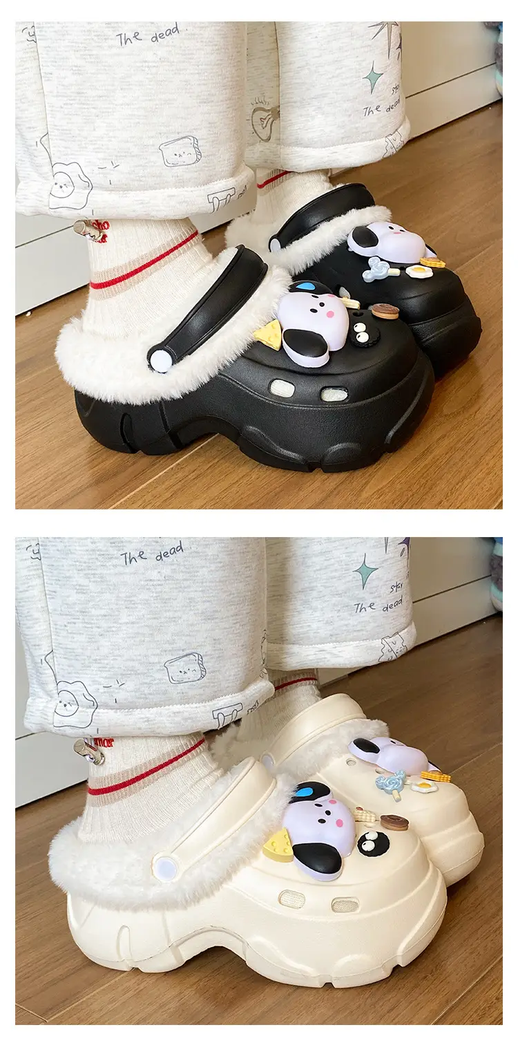 Women's Plush Croc Winter Shoes with Arch Support — feature 14