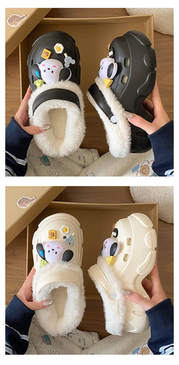 Women's Plush Croc Winter Shoes with Arch Support — feature 16