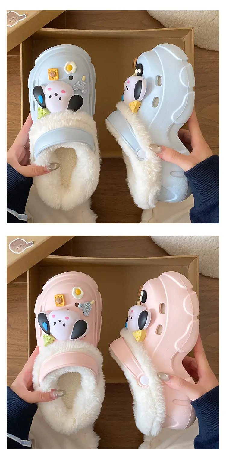 Women's Plush Croc Winter Shoes with Arch Support — feature 17