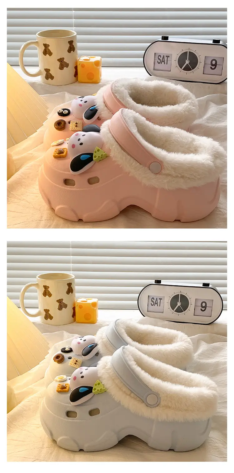 Women's Plush Croc Winter Shoes with Arch Support — feature 19