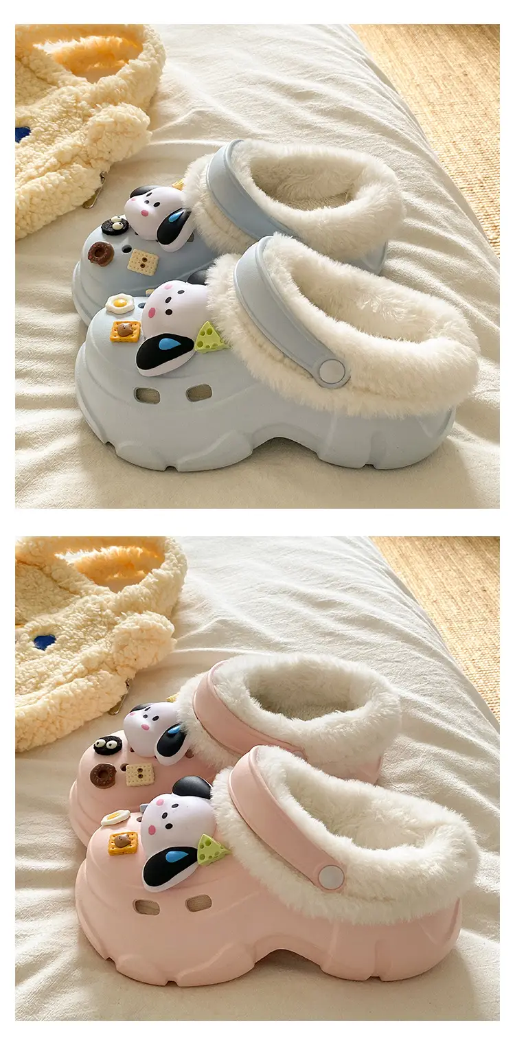 Women's Plush Croc Winter Shoes with Arch Support — feature 21