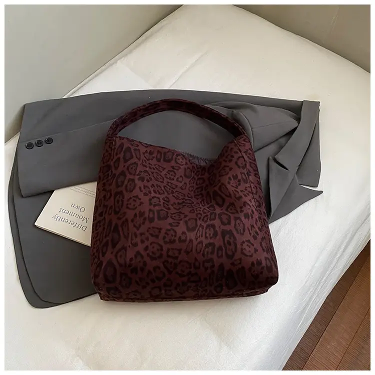 Leopard Print Large Tote Bag 2025 Retro Brown — feature 21