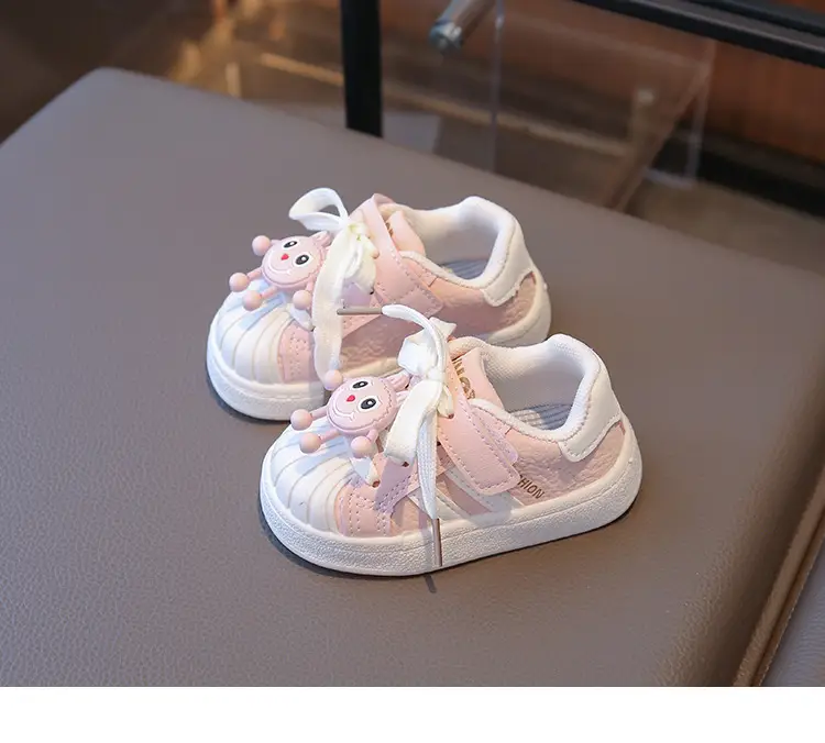 Baby Girl's Shoes, Baby Toddler Shoes, Spring & Fall Soft-Soled Fashionable Shoes for 1 to 3-Year-Old Baby Girls, Fashionable Soft Leather Shoes — feature 10