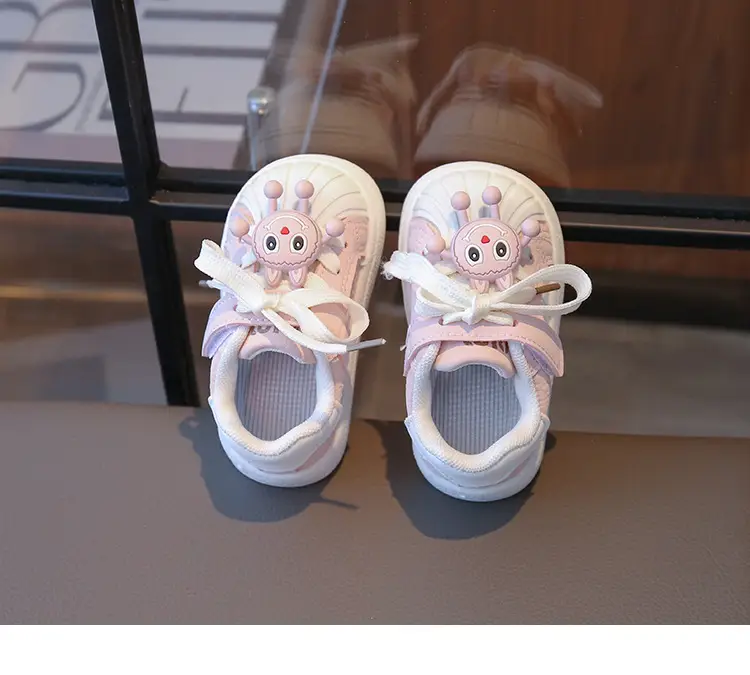 Baby Girl's Shoes, Baby Toddler Shoes, Spring & Fall Soft-Soled Fashionable Shoes for 1 to 3-Year-Old Baby Girls, Fashionable Soft Leather Shoes — feature 11