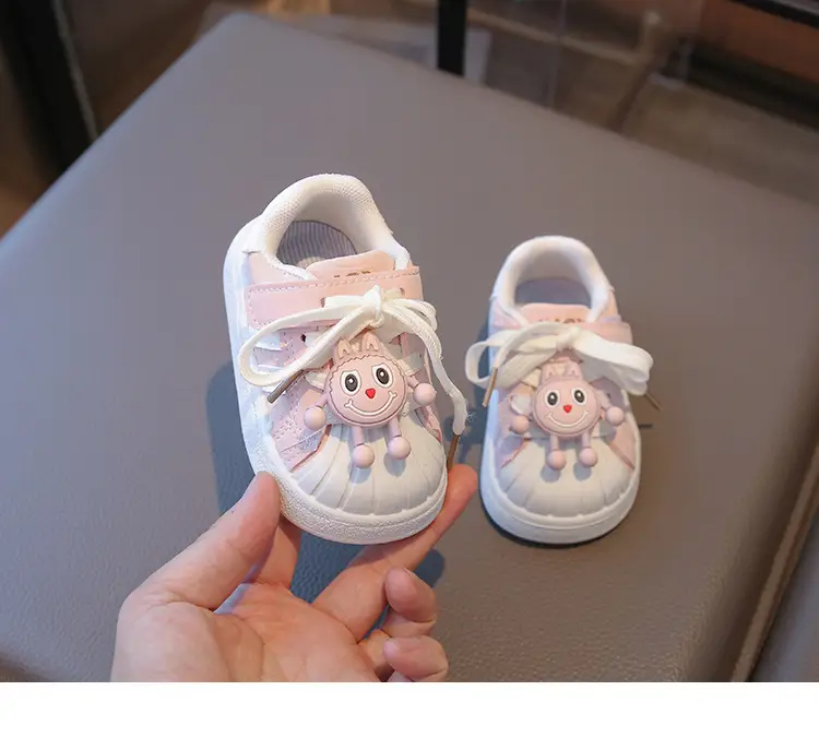 Baby Girl's Shoes, Baby Toddler Shoes, Spring & Fall Soft-Soled Fashionable Shoes for 1 to 3-Year-Old Baby Girls, Fashionable Soft Leather Shoes — feature 12