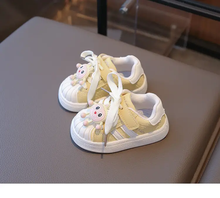 Baby Girl's Shoes, Baby Toddler Shoes, Spring & Fall Soft-Soled Fashionable Shoes for 1 to 3-Year-Old Baby Girls, Fashionable Soft Leather Shoes — feature 13