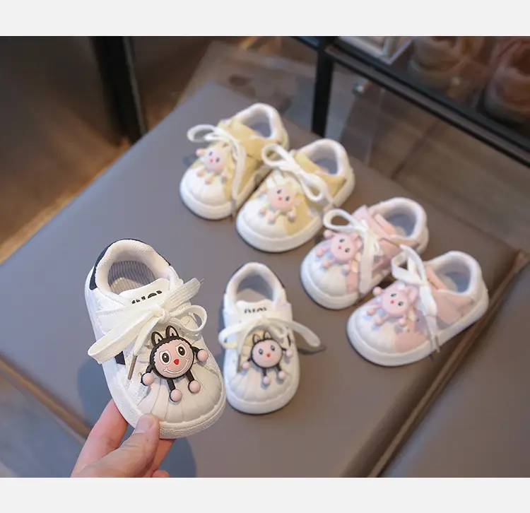 Baby Girl's Shoes, Baby Toddler Shoes, Spring & Fall Soft-Soled Fashionable Shoes for 1 to 3-Year-Old Baby Girls, Fashionable Soft Leather Shoes — feature 7